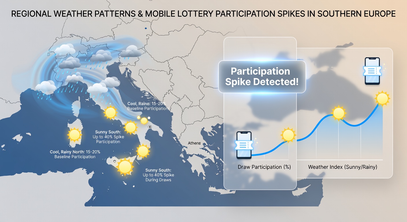 Satellite view of Mediterranean weather systems affecting southern Europe during summer months