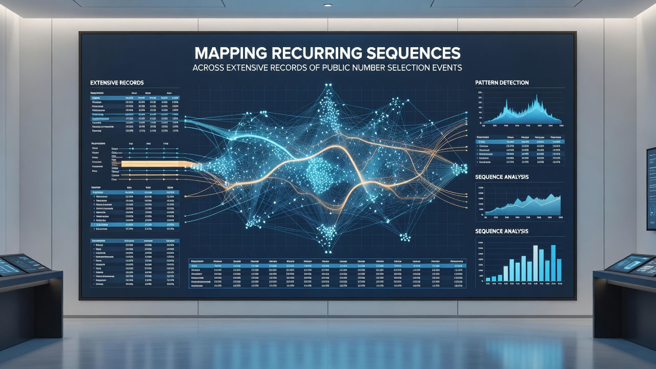 Detailed chart showing recurring number sequences mapped over time